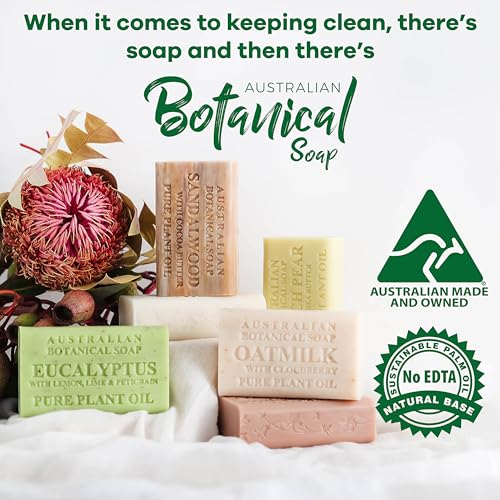 Australian Botanical Soap, Pure Plant Oil Soaps, 8 Bar Soap Variety Pack | 6.6 oz (187g) Natural Soap Base | All Skin Types | Women & Men | Shea Butter Enriched Bar Soap - Pack of 8 - Image 8