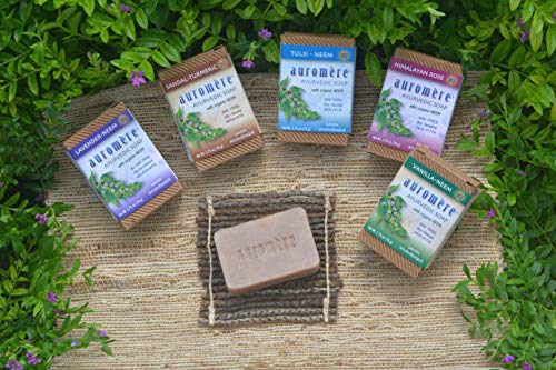 Auromere Ayurvedic Bar Soap, Lavender Neem - Eco Friendly, Handmade, Vegan, Cruelty Free, Natural, Non GMO (2.75 oz), 1 pack - Image 3