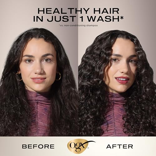 OGX Nourishing + Coconut Milk Shampoo, Hydrating & Restoring Shampoo Moisturizes for Soft Hair After the First Use, Paraben-Free, Sulfate-Free Surfactants, 25.4 fl. oz - Image 4