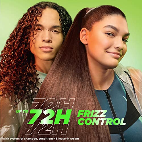 Garnier Fructis Sleek & Shine Leave-In Conditioning Cream for Frizzy, Dry Hair, Plant Keratin + Argan Oil, 10.2 Fl Oz, 2 Count (Packaging May Vary) - Image 3