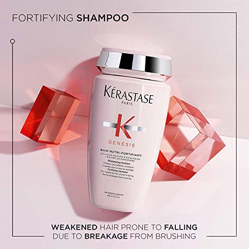 KERASTASE Genesis Nutri-Fortifiant Shampoo | Anti-Breakage & Strengthening For Weak or Damaged Hair | Nourishes & Hydrates Hair | For All Hair Types | 8.5 Fl Oz - Image 2