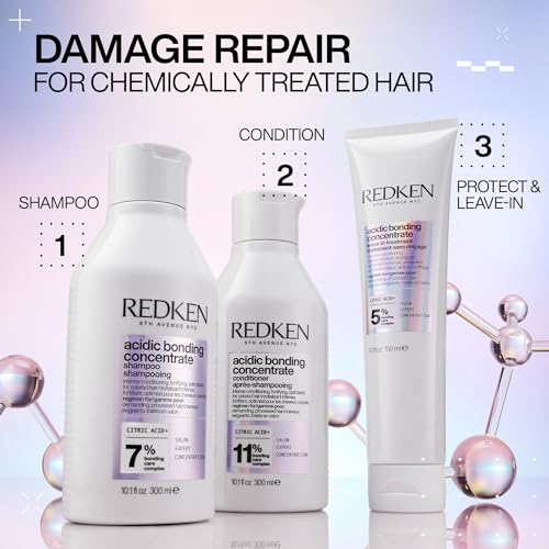 Redken Bonding Leave In Conditioner for Damaged Hair | Acidic Bonding Concentrate | Leave In Hair Repair Treatment | Strengthens Weak Hair | Safe for Color-Treated Hair & All Hair Types - Image 8