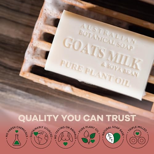 Australian Botanical Soap, Pure Plant Oil Soaps, 8 Bar Soap Variety Pack | 6.6 oz (187g) Natural Soap Base | All Skin Types | Women & Men | Shea Butter Enriched Bar Soap - Pack of 8 - Image 7