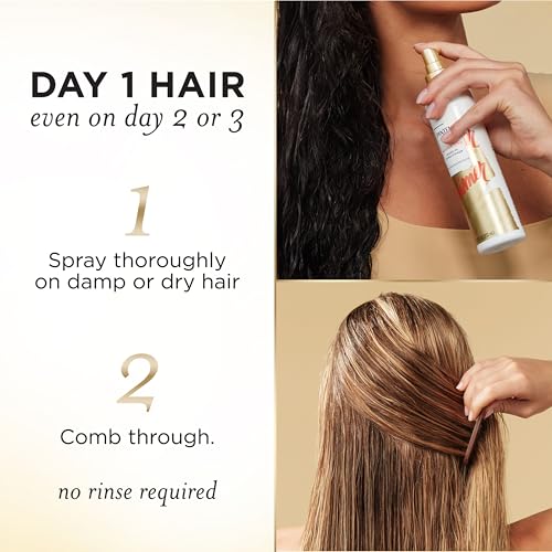 Pantene Conditioning Detangler Spray, Pro-V Repair & Protect, Nutrient Boost for Damaged Hair, Antioxidant Enriched, Leave-In Conditioner, Smooth & Shine, Sulfate-Free, 8.5 Fl Oz, 3 Pack - Image 4