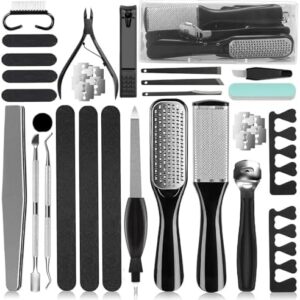 36 in 1 Pedicure Kit, Professional Pedicure Tools Foot Rasp Foot Dead Skin Remover for Home & Salon Care