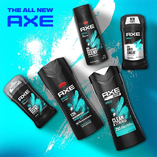 AXE Body Wash Apollo 4 Count for Long Lasting Freshness Sage & Cedarwood Men's Body Wash with Odor-Busting Prebiotics 16 oz - Image 6