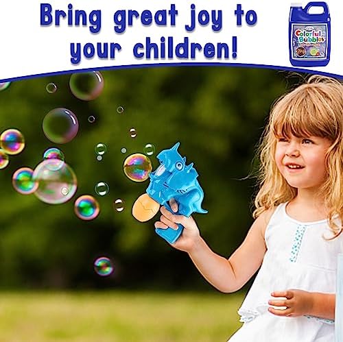 Lulu Home Bubble Concentrated Solution, 1 L/ 33.8 OZ Bubble Refill Solution for Kids Bubble Machine, Giant Bubble Wand, Bubble Blower Toys, Halloween Party Favors (Dark Blue) - Image 3