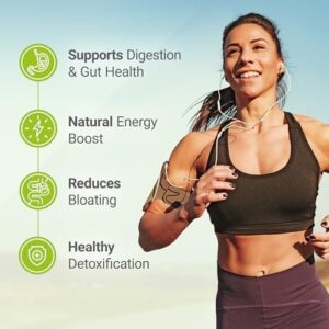 Super Greens Daily Greens Superfood Powder – Certified USDA Organic Green Powder w/20+ Whole Foods, Spirulina Powder, Wheat & Barley Grass – Probiotics, Fiber & Enzymes – Original Flavour, 30 Servings