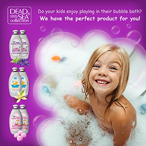 Dead Sea Collection Bubble Bath Kids with Lavender - Cleansing and Moisturizing Liquid Bubble Bath - Lavender Oil and Pure Dead Sea Minerals - Pack of 2 Large Bottles (67.6 fl.oz) - Image 5