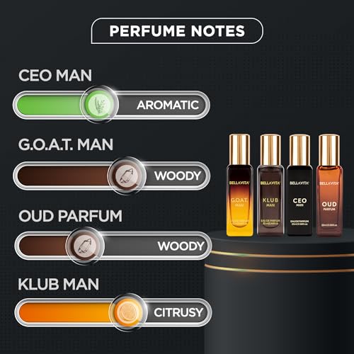 Men's Luxury Perfume Gift Set (4 x 0.68 fl. oz.) | Gifts for Men | Klub, Oud, CEO, Goat Perfume | Masculine, Woody, Citrusy, Aromatic perfumes for men - Image 3