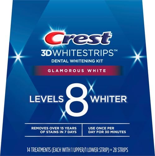 Crest 3D White Luxe Whitestrip Teeth Whitening Kit, Glamorous White, 14 Treatments( Each with 1 Upper/ 1 Lower), 28 Strips - Image 2