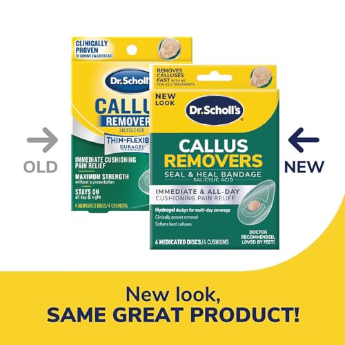 Dr. Scholl's CALLUS REMOVER Seal & Heal Bandage with Hydrogel Technology, 4ct // Removes Calluses Fast And Provides Cushioning Protection Against Shoe Pressure And Friction For All-Day Pain Relief - Image 4