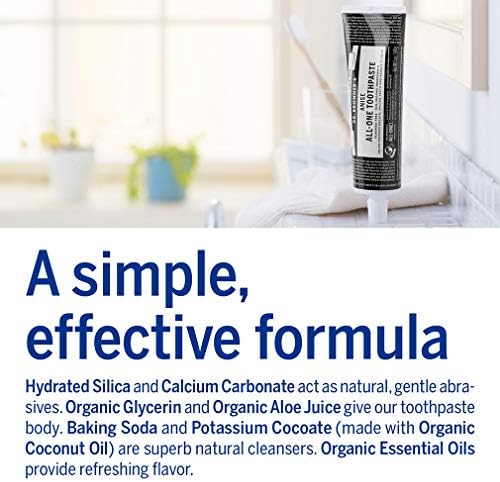 Dr. Bronner’s - All-One Toothpaste (Anise, 5 Ounce) - 70% Organic Ingredients, Natural and Effective, Fluoride-Free, SLS-Free, Helps Freshen Breath, Reduce Plaque, Whiten Teeth, Vegan - Image 4