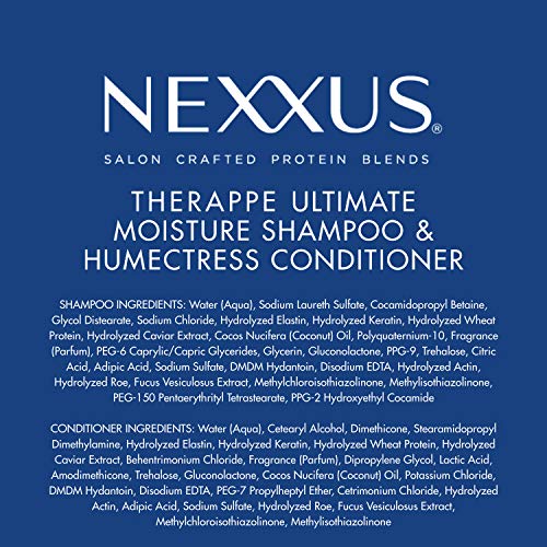 Nexxus Shampoo and Conditioner Therappe Humectress 2 Count for Dry Hair Silicone-Free, Moisturizing Caviar Complex and Elastin Protein 33.8 oz - Image 11