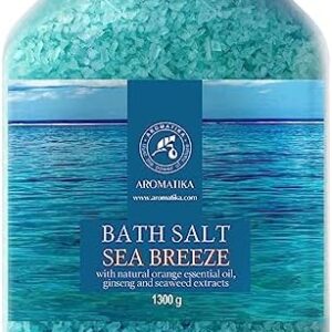 Bath Sea Salt 46 Oz - Sea Breeze Salt - Natural Bath Sea Salts - Best for Good Sleep - Relaxing - Calming - Body Care - Beauty - Aromatherapy