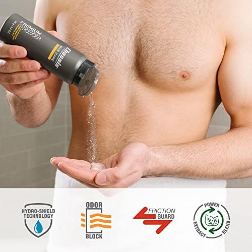Chassis Premium Body Powder for Men, Anti-Chafing Deodorant Powder, Friction Defense for Balls, Groin, Private Parts and Butt, Natural Ingredients, Talcum Powder Alternative, Original Fresh Scent - Image 3