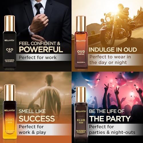 Men's Luxury Perfume Gift Set (4 x 0.68 fl. oz.) | Gifts for Men | Klub, Oud, CEO, Goat Perfume | Masculine, Woody, Citrusy, Aromatic perfumes for men - Image 2