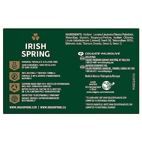 Irish Spring Bar Soap for Men, Original Clean, Smell Fresh and Clean for 12 Hours, Men Soap Bars for Washing Hands and Body, Mild for Skin, Recyclable Carton, 3.7 Ounce - 3 Count (Pack of 8) - Image 9