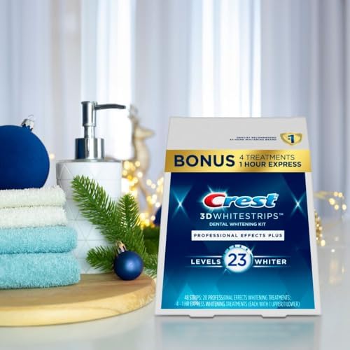 Crest 3D Whitestrips Professional Effects Plus, 3D White, Teeth Whitening Strip Kit, 48 Strips (24 Count Pack), Crest Teeth Whitening Strips, Teeth Whitening Kit - Image 8