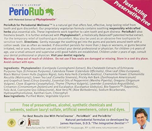 Natures Answer Periorub Topical Rub, 0.5 oz Dentist Formulated Soothing Gel for Teeth and Gums - Image 2