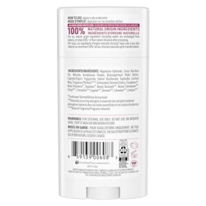 Schmidt’s Aluminum-Free Vegan Deodorant Rose & Vanilla with 24 Hour Odor Protection 2 Count for Women and Men, Natural Ingredients, Cruelty-Free, 2.65 oz