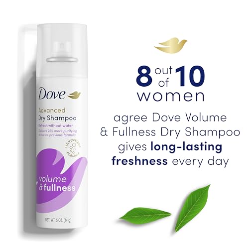 Dove Dry Shampoo Volume & Fullness 2 Count for Oily Hair for Refreshed Hair 5 oz - Image 8