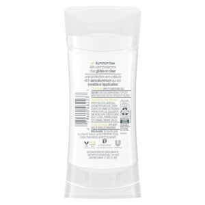 Dove Aluminum Free Deodorant for Women 24-Hour Odor Protection, Coconut and Pink Jasmine, 7.8 Oz, 3 Count