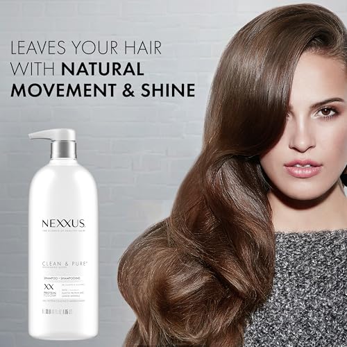 Nexxus Clean and Pure Clarifying Shampoo, With ProteinFusion, Nourished Hair Care Silicone, Dye And Paraben Free 33.8 oz - Image 5