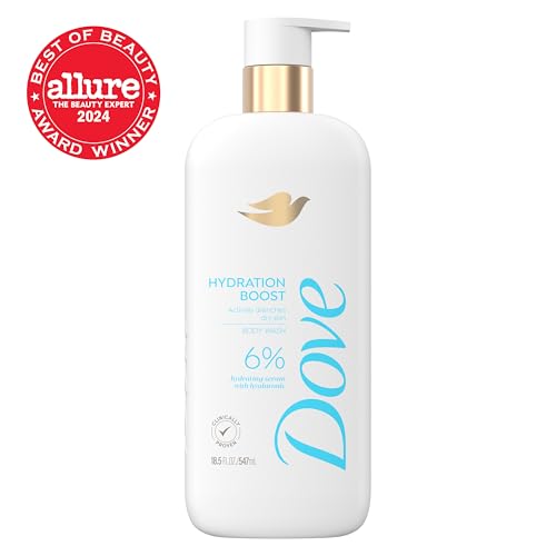 Dove Body Wash Hydration Boost Actively drenches dry skin 6% hydration serum with hyaluronic 18.5 oz - Image 2