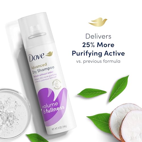 Dove Dry Shampoo Volume & Fullness 2 Count for Oily Hair for Refreshed Hair 5 oz - Image 5