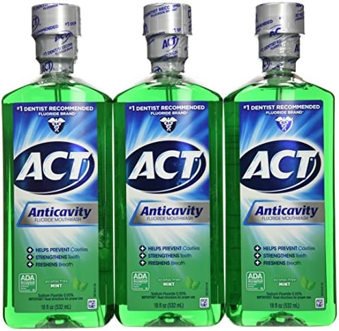 Act Anticavity Fluoride Mouthwash Mint 18 fl oz (Pack of 3)(Packaging May Vary) - Image 2