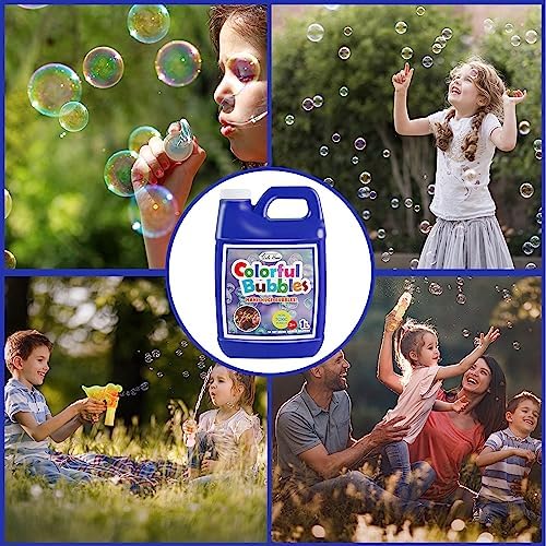 Lulu Home Bubble Concentrated Solution, 1 L/ 33.8 OZ Bubble Refill Solution for Kids Bubble Machine, Giant Bubble Wand, Bubble Blower Toys, Halloween Party Favors (Dark Blue) - Image 6