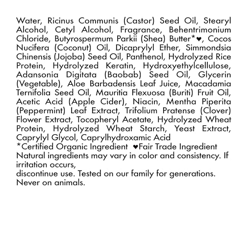 SheaMoisture 100% Pure Jamaican Black Castor Oil Leave In Conditioner For Damaged Hair and To Soften Detangle Hair 11.5oz - Image 13