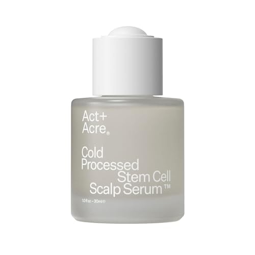 ACT+ ACRE Cold Processed Stem Cell Scalp Serum – Promotes Thicker and Fuller-Looking Hair – Soothes and Hydrates the Scalp – Sulphate and Paraben Free – Aloe Vera for Improved Scalp Health – 1 fl oz.