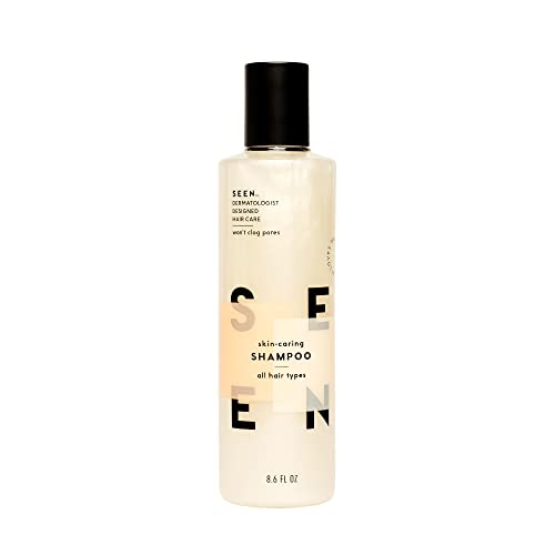 SEEN Shampoo – Scented – Non-Comedogenic & Sulfate-Free Hair Shampoo- Dermatologist-Developed – Safe for Sensitive & Acne Prone Skin