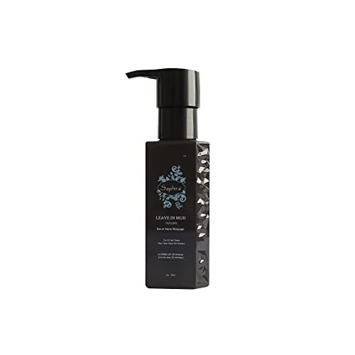 Saphira Hydrating Leave-In Conditioner Mineral Mud, Styling and Healing Leave-In Conditioner for Dry Damaged Hair, Strengthening, No Rinse Hair Repair Therapy, Sulfate-Free, Paraben-Free