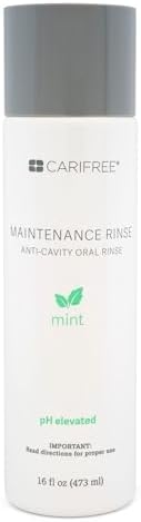 CariFree Maintenance Rinse, Mint, Anti-Cavity Fluoride Mouthwash, Formulated Oral Rinse, Dentist Recommended, Prevent Cavities, Freshen Breath, Alcohol Free, Neutralize pH (Previously CTx3 Rinse)