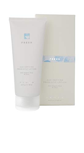 Zents Age Defying Probiotic Lotion (Fresh Fragrance) Anti-Aging Body and Hand Cream with Organic Shea Butter & Hyaluronic Acid, 6.4 fl oz