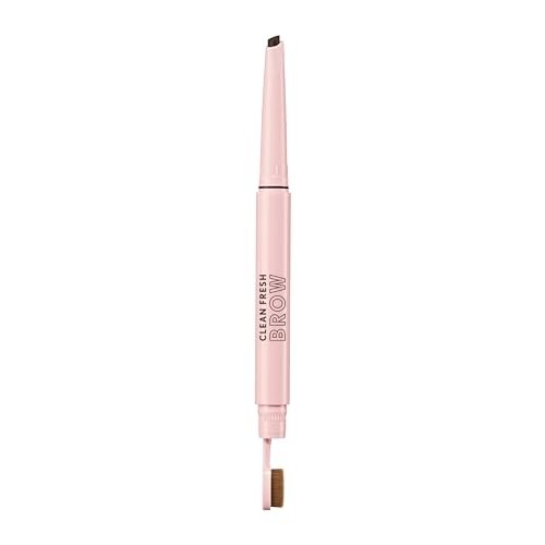 Covergirl Clean Fresh Brow Filler Pomade, 600 Dark Brown, Eyebrow Pencil, Ultra-Precise Tip, Creamy Formula, Highly Pigmented, Soft Matte Finish, Vegan Formula, 0.007oz