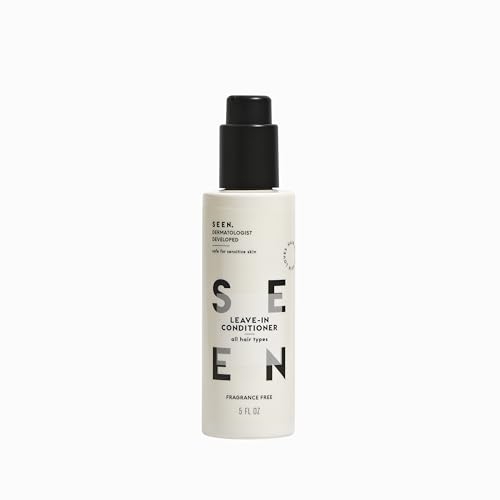 SEEN Leave-In Conditioner, Fragrance Free – Leave-In Hair Conditioner & Heat Protectant Spray- Detangles & Hydrates- No Parabens, Sulfates or Phthalate