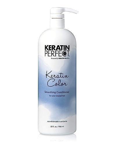 Keratin Perfect Color Smoothing Conditioner – Salon Level Color Safe Hair Treatment For Women – The Best Conditioning Formula For A Frizzy And Dull Mane – Keratin Treatment Not Necessary – 32 Oz