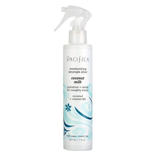 Pacifica Beauty Coconut Milk Detangle Elixir, Detangling Spray & Leave-on Conditioning For Minimizing Breakage, Coconut Scent, Vegan & Cruelty-Free