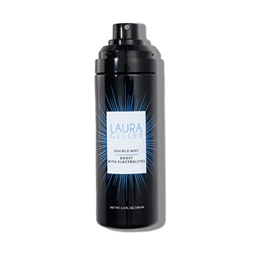 LAURA GELLER NEW YORK Spackle Mist Boost Setting Spray with Electrolytes – Long-Lasting Makeup Spray with Blue Light Protection – Dewy Skin Makeup Setting Spray