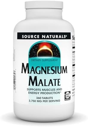 Source Naturals Magnesium Malate 3750 mg per Serving – for Energy Production* – 360 Tablets
