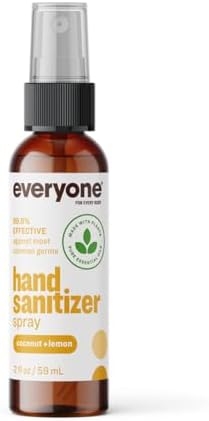 EO Products Hand Sanitizer Spray for Everyone,Coconut+Lemon, 2 Fluid Ounce