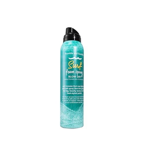 Bumble and bumble Surf Foam Spray Blow Dry Hair Lightweight Mousse | Adds Texture + Hold | Wavy, Straight, 4 oz.