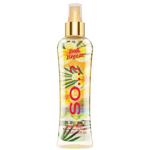 So…? Bali Breeze Body Mist – Perfume for Women with Tropical Aroma – Body Spray for Women with Coconut, Almond and Vanilla Notes – 6.9 oz