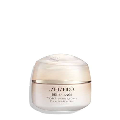 Shiseido Benefiance Wrinkle Smoothing Eye Cream – 15 mL Visibly Improves Five Types of Wrinkles Dark Circles & Puffiness 48-HR Hydration All Skin Non-Comedogenic