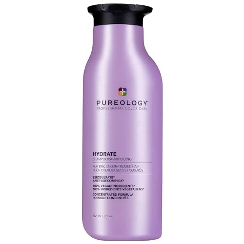 Pureology Hydrate Moisturizing Shampoo | Softens and Deeply Hydrates Dry Hair | For Medium to Thick Color Treated Hair | Sulfate-Free | Vegan