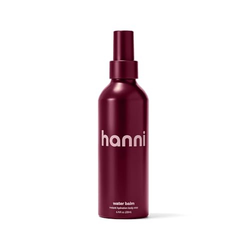 HANNI Water Balm Instant Hydration Body Mist, Light Hydrating Moisturizer Spray with Hyaluronic Acid for All Skin Types, Lotion Replacement, 200 mL / 6.76 fl oz